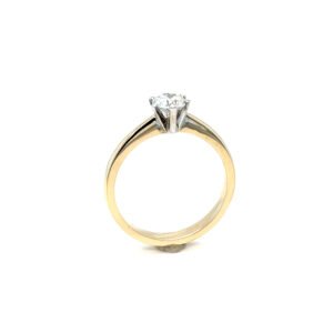 Złoty pierścionek Pure Lumen z brylantem – pierścionek zaręczynowy