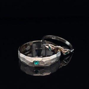 Komplet biżuterii Verdant Whisper ze złota 14k ze szmaragdami