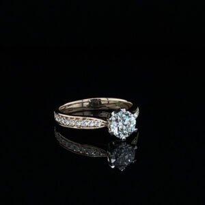 Pierścionek Éclat Vérité ze złota 14k z brylantami